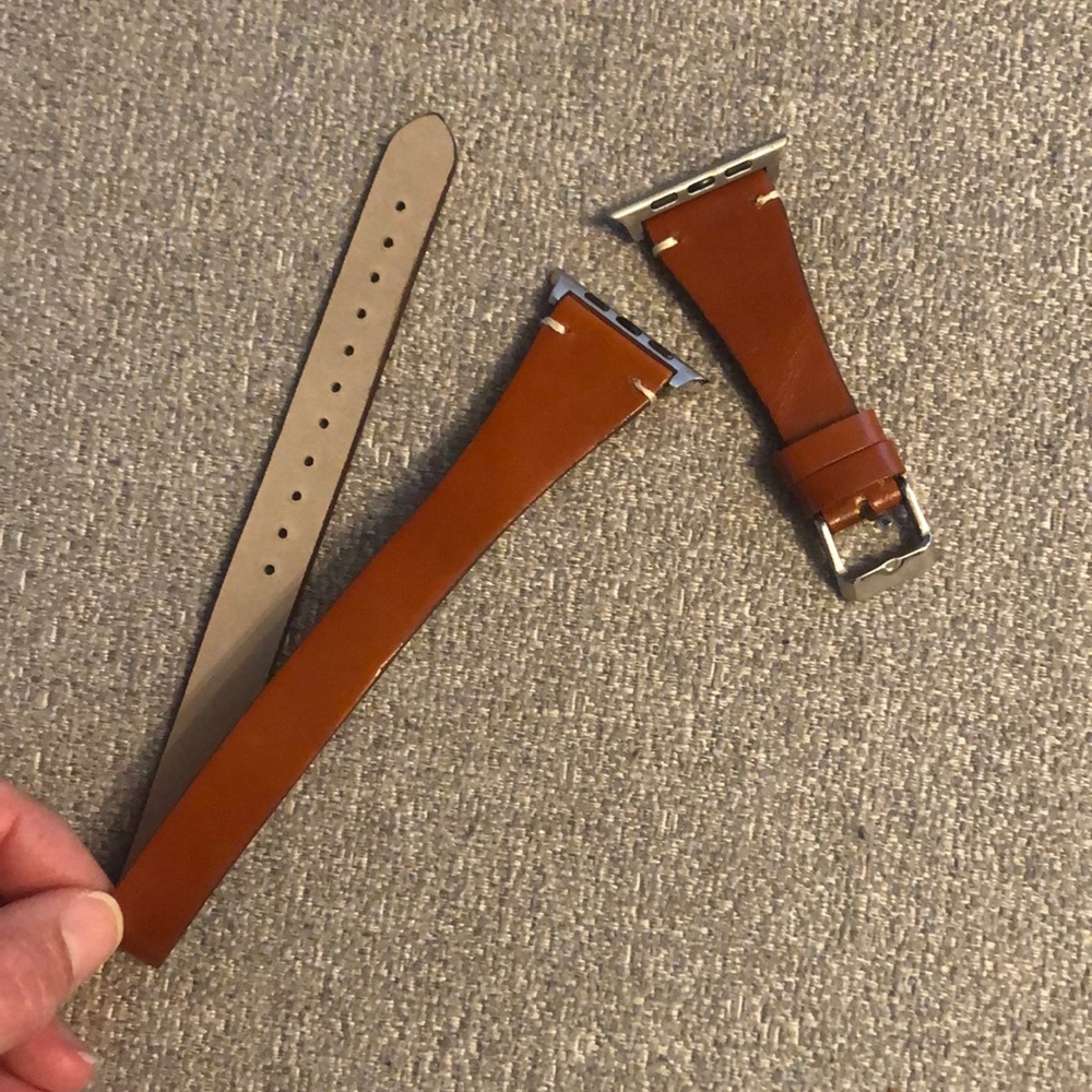 Leather wrap watch strap for Apple Watch +